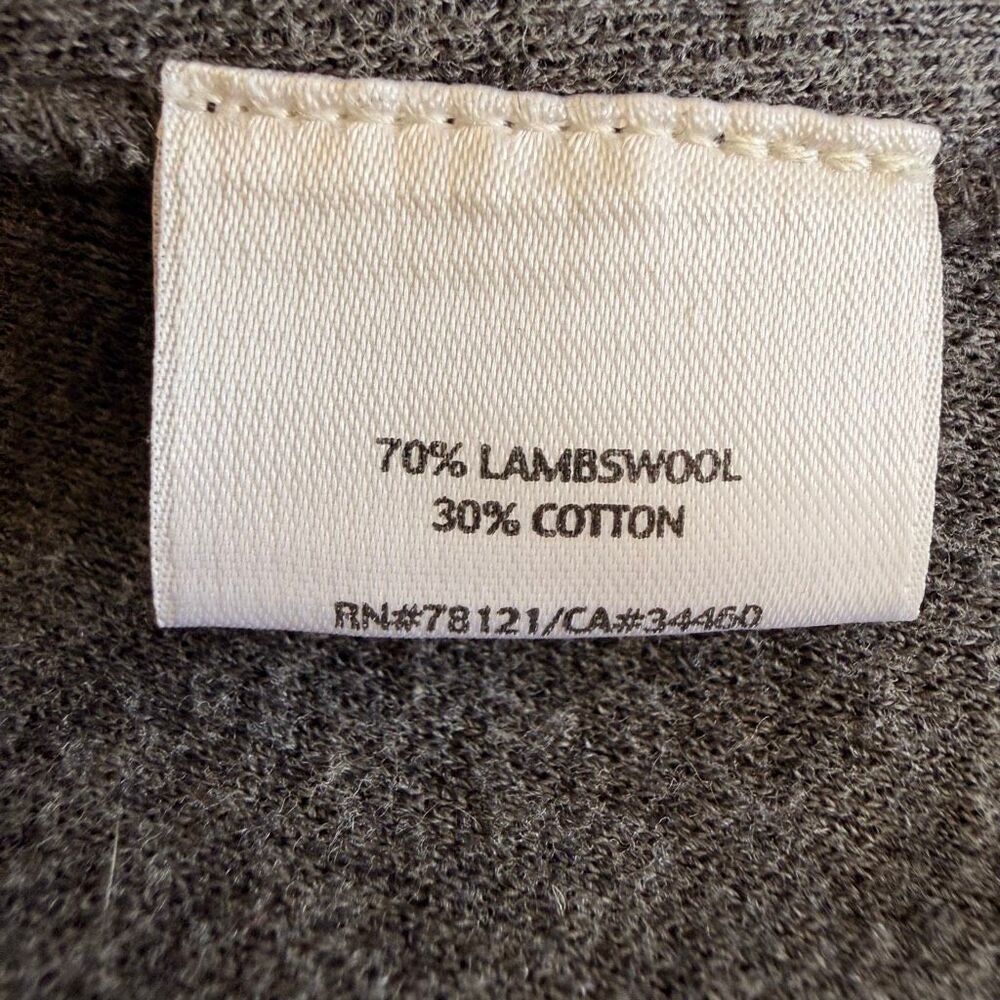 Eileen Fisher wool zip-front bomber fashioned from soft charcoal SZ M - Picture 8 of 10